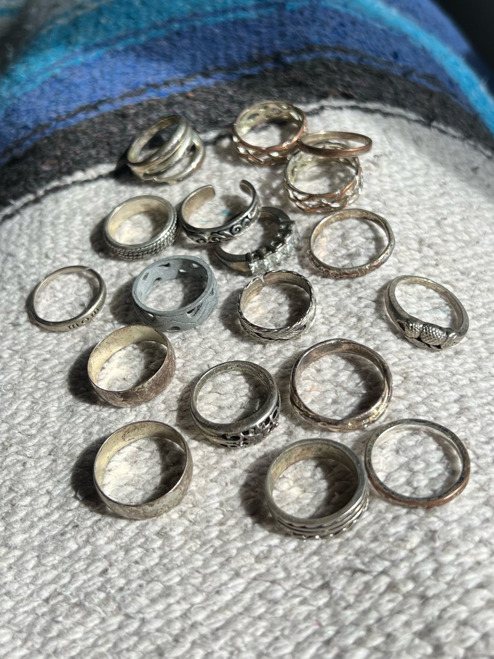 18 Silver Tone Ring